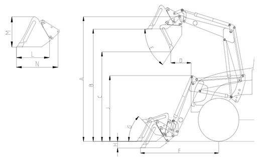 Landini Loader Specifications Diagram